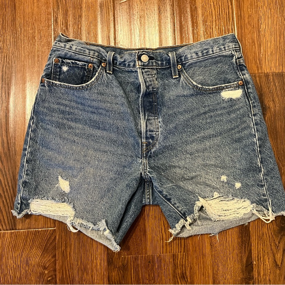 Levi's Blue Denim Jean Shorts